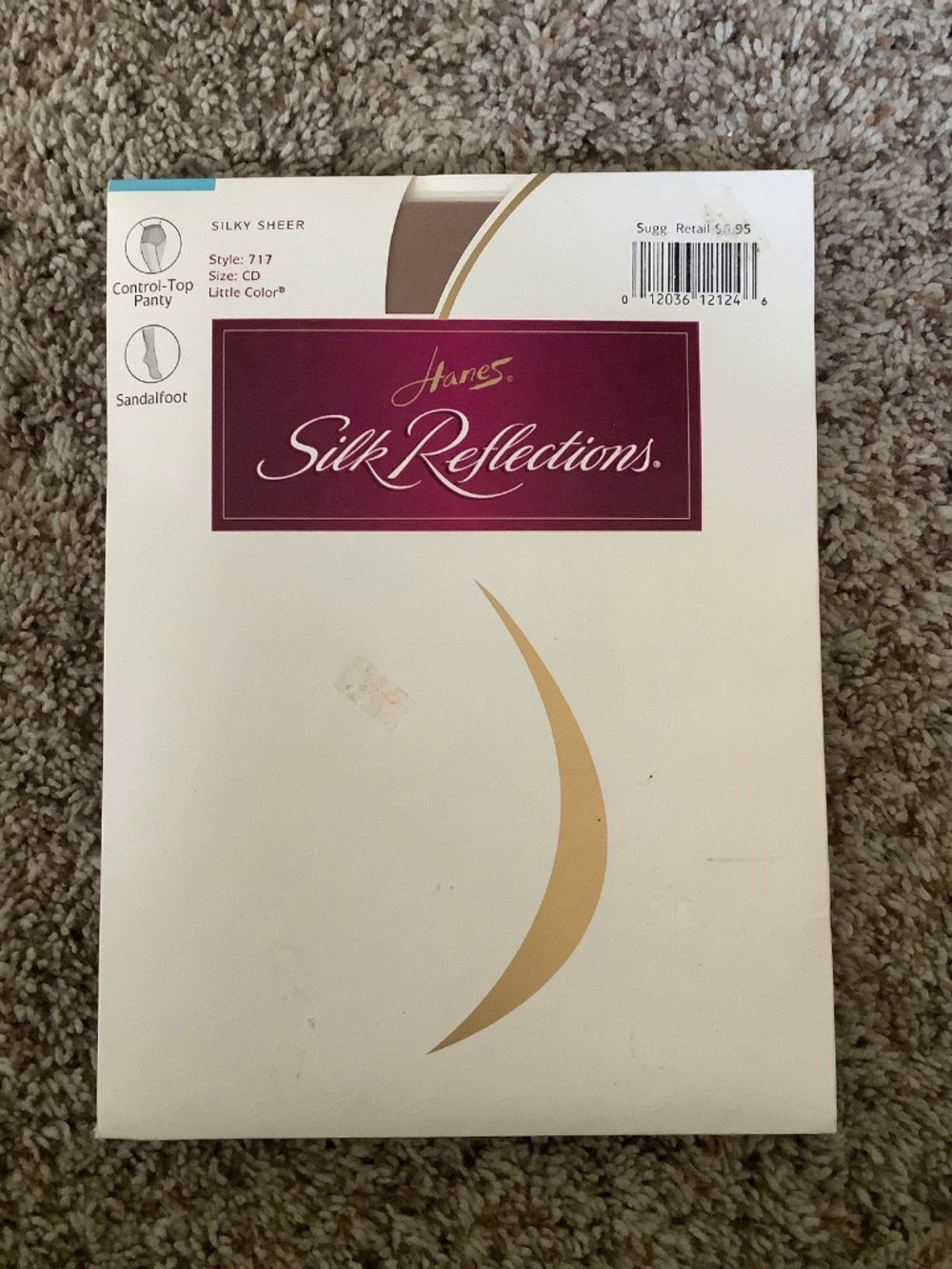 5 Pairs HANES Silk Reflections Control Top PANTYHOSE Size CD Nylons NEW Tan - Picture 2 of 11